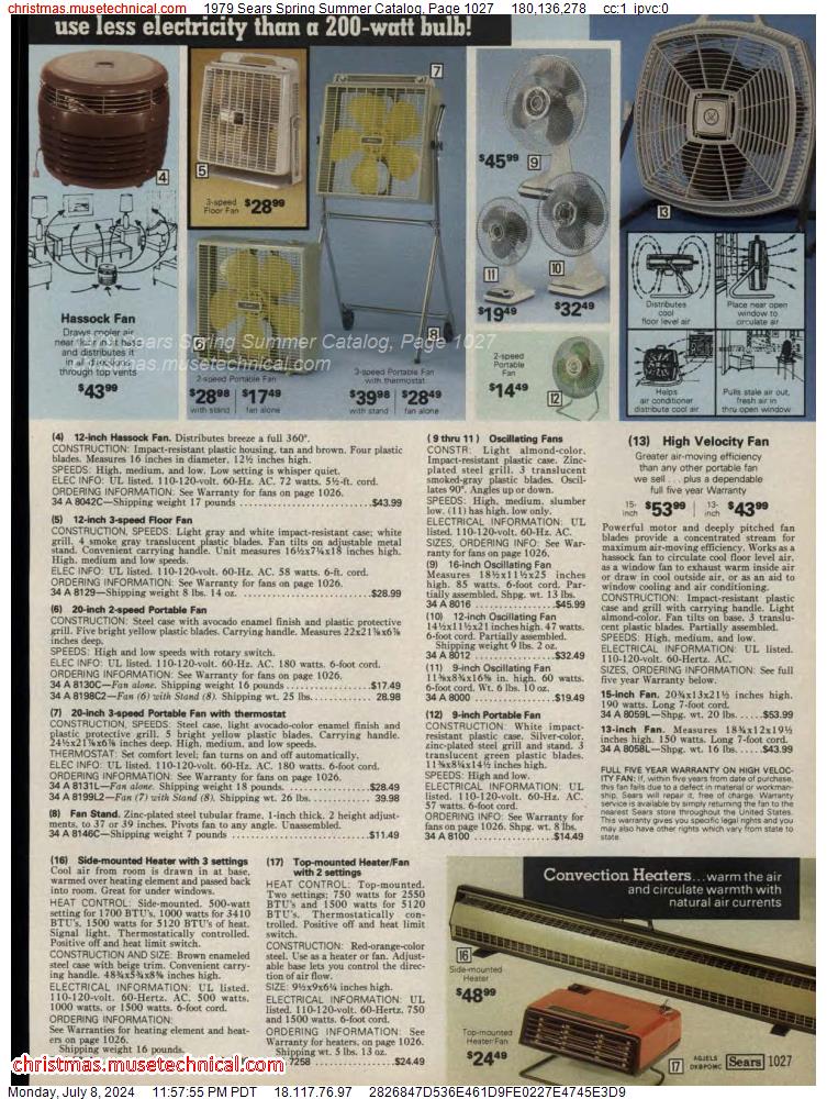 1979 Sears Spring Summer Catalog, Page 1027