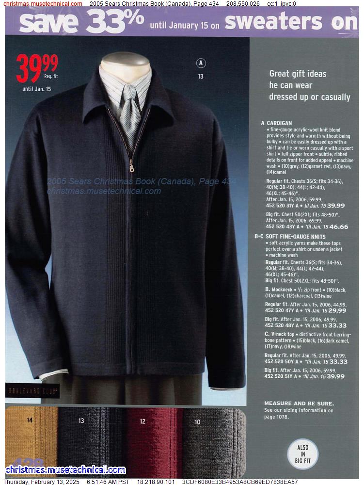 2005 Sears Christmas Book (Canada), Page 434