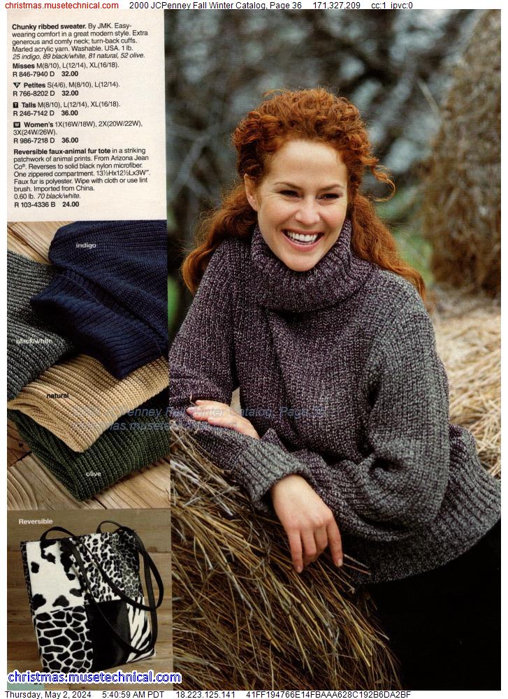 2000 JCPenney Fall Winter Catalog, Page 36
