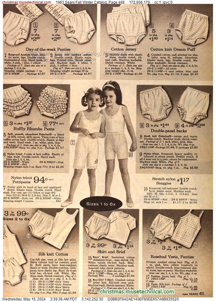 1963 Sears Fall Winter Catalog, Page 488