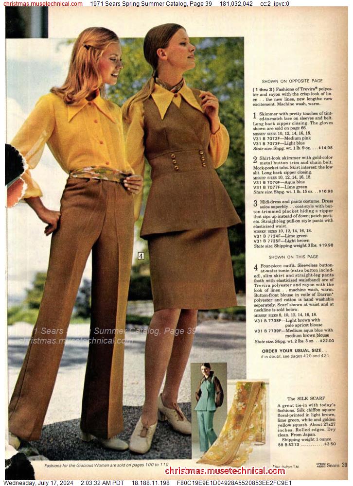 1971 Sears Spring Summer Catalog, Page 39