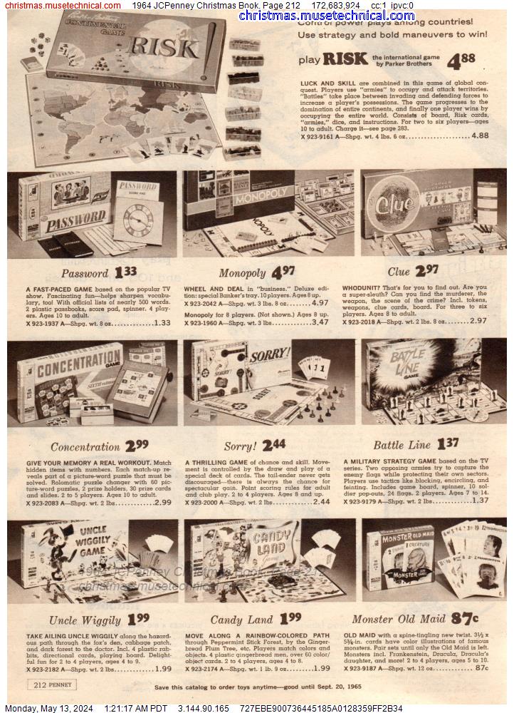 1964 JCPenney Christmas Book, Page 212