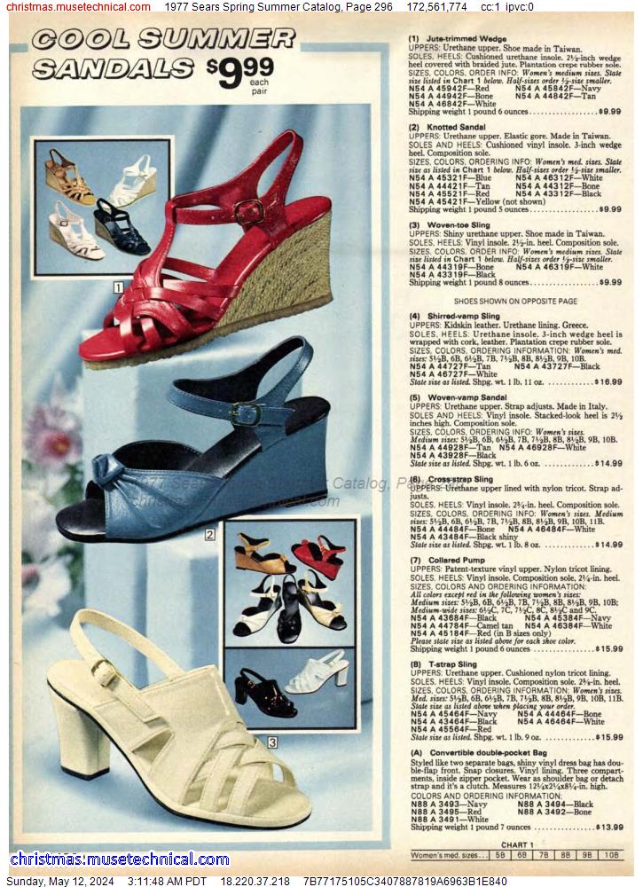 1977 Sears Spring Summer Catalog, Page 296