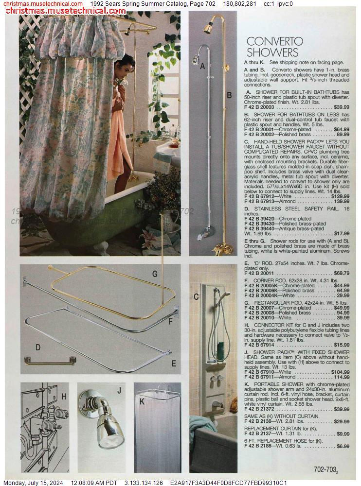 1992 Sears Spring Summer Catalog, Page 702