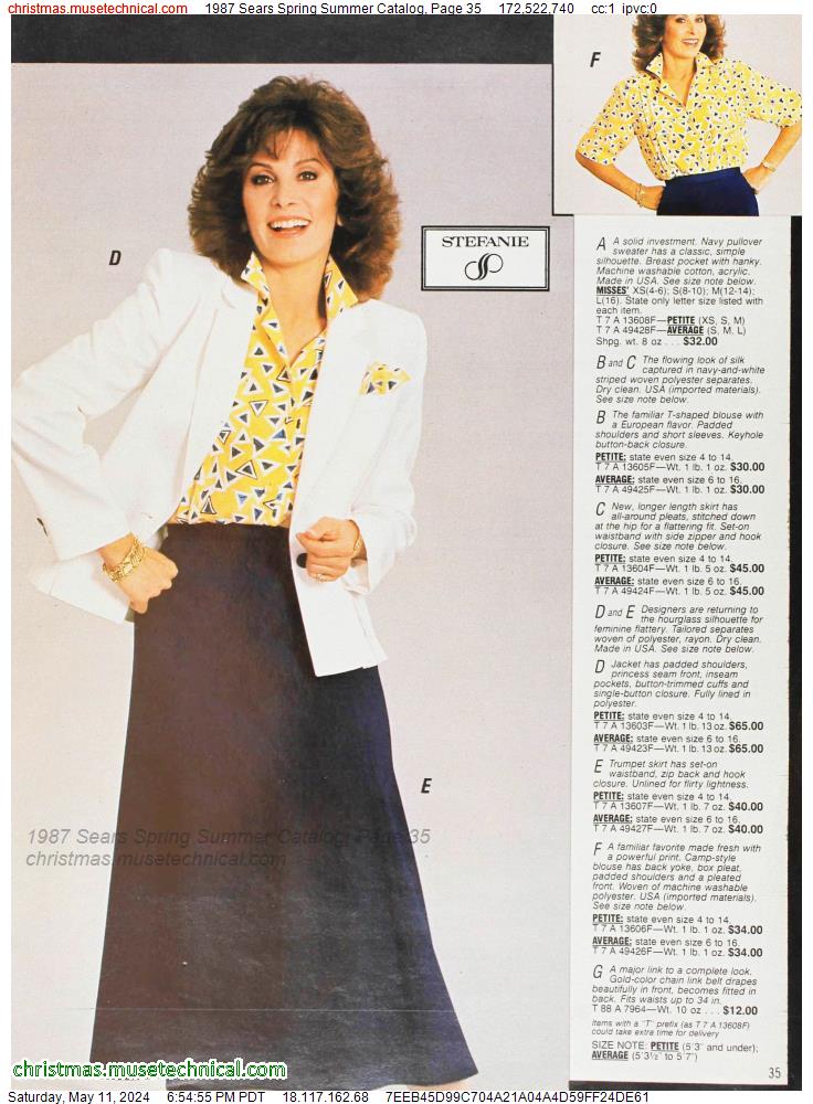 1987 Sears Spring Summer Catalog, Page 35