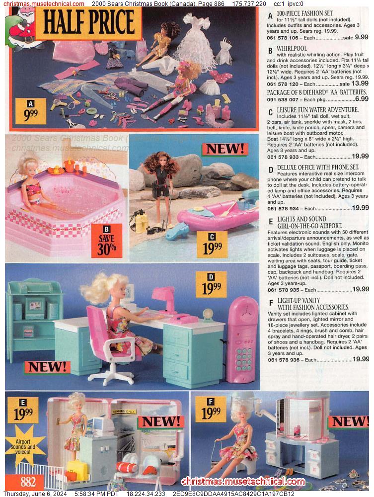 2000 Sears Christmas Book (Canada), Page 886