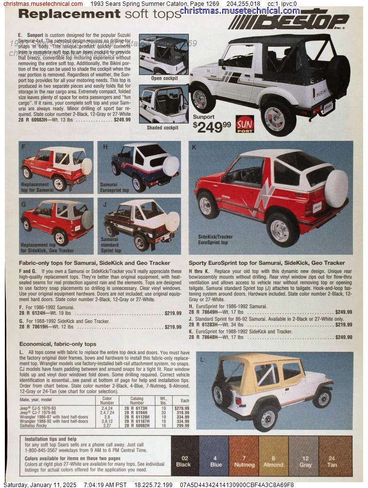 1993 Sears Spring Summer Catalog, Page 1269