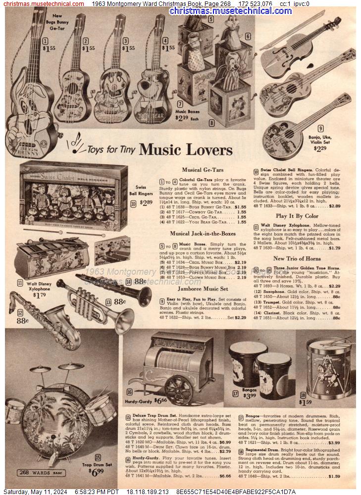 1963 Montgomery Ward Christmas Book, Page 268