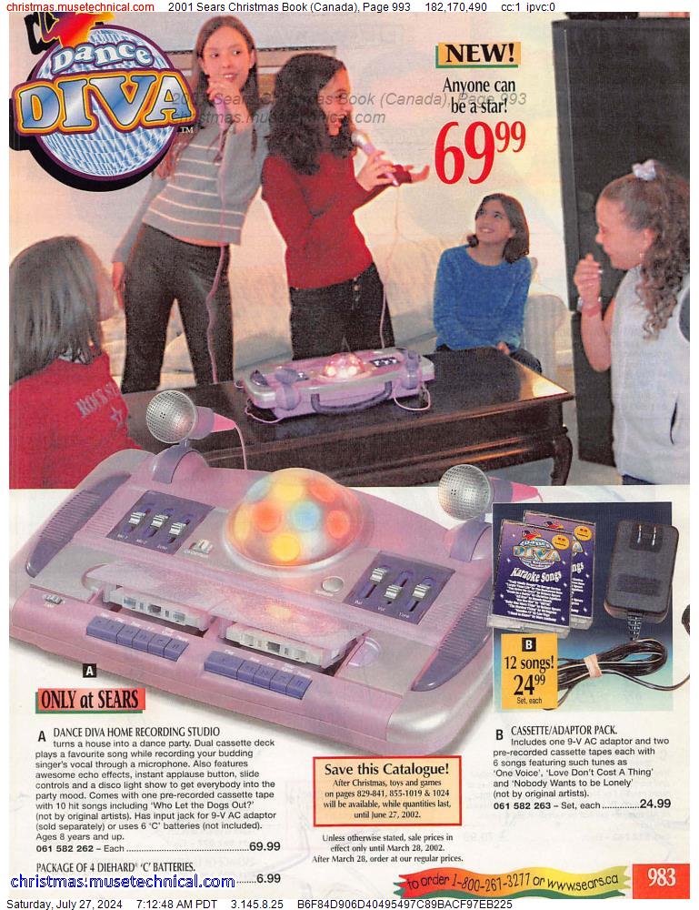 2001 Sears Christmas Book (Canada), Page 993