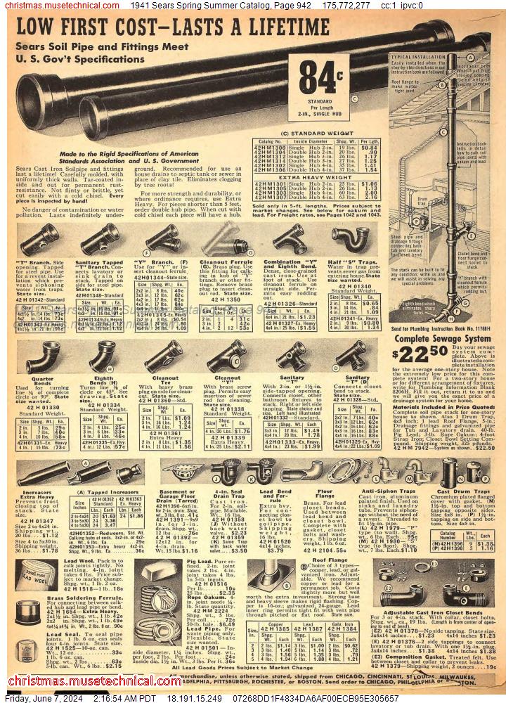 1941 Sears Spring Summer Catalog, Page 942