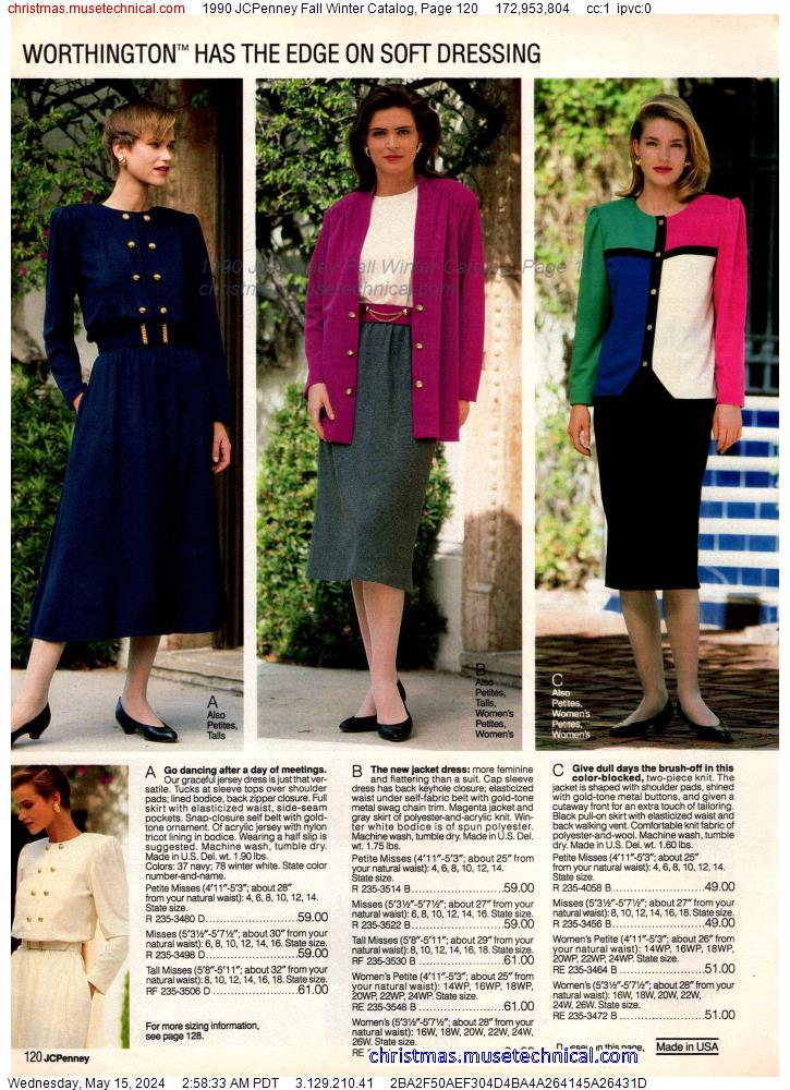 1990 JCPenney Fall Winter Catalog, Page 120