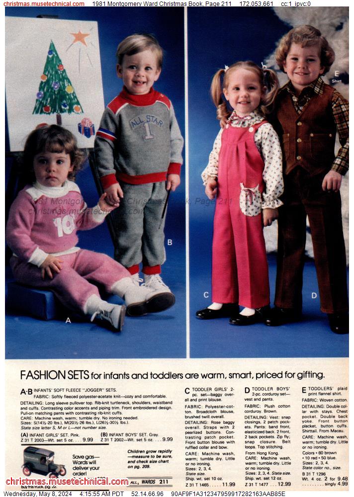 1981 Montgomery Ward Christmas Book, Page 211