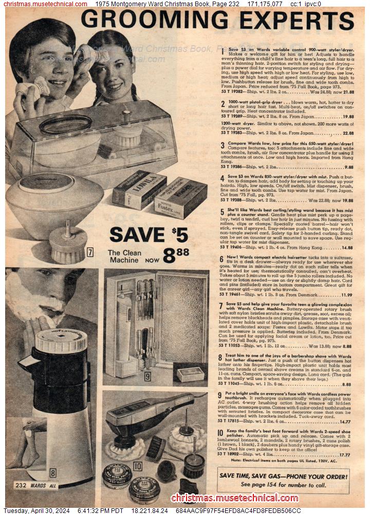 1975 Montgomery Ward Christmas Book, Page 232