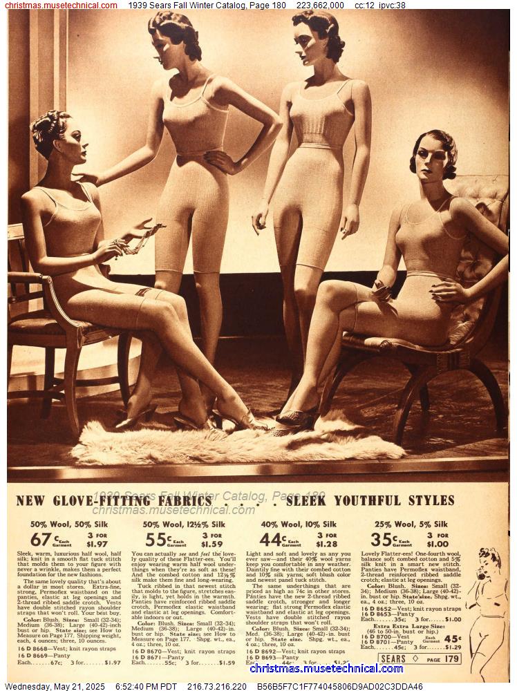 1939 Sears Fall Winter Catalog, Page 180
