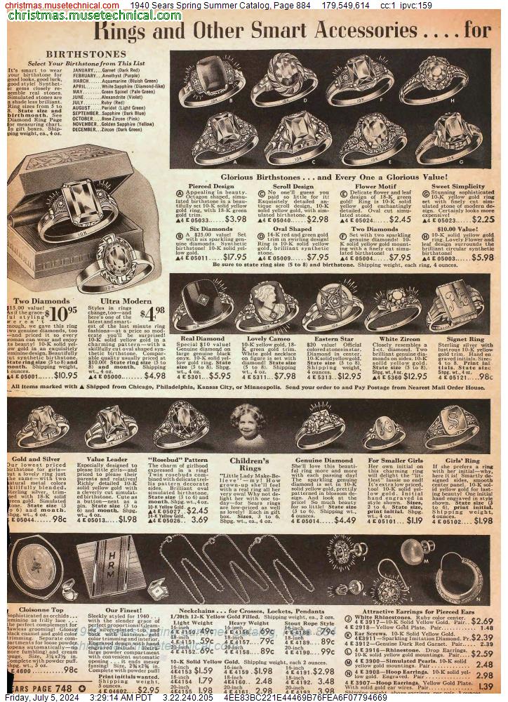 1940 Sears Spring Summer Catalog, Page 884