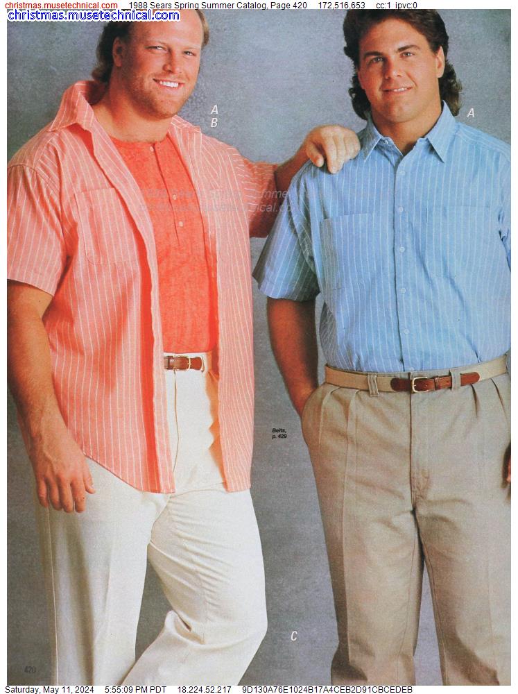 1988 Sears Spring Summer Catalog, Page 420