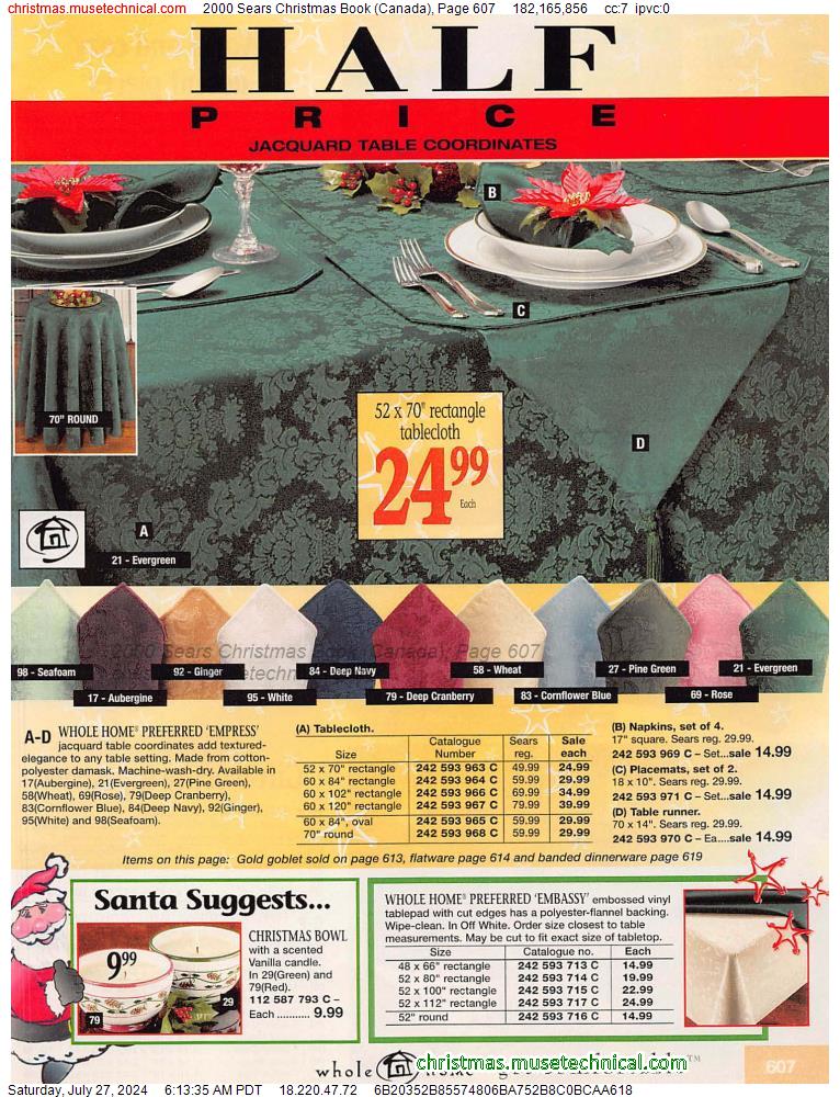 2000 Sears Christmas Book (Canada), Page 607