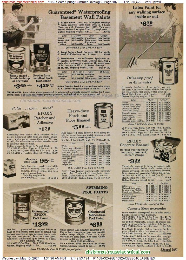 1968 Sears Spring Summer Catalog 2, Page 1073