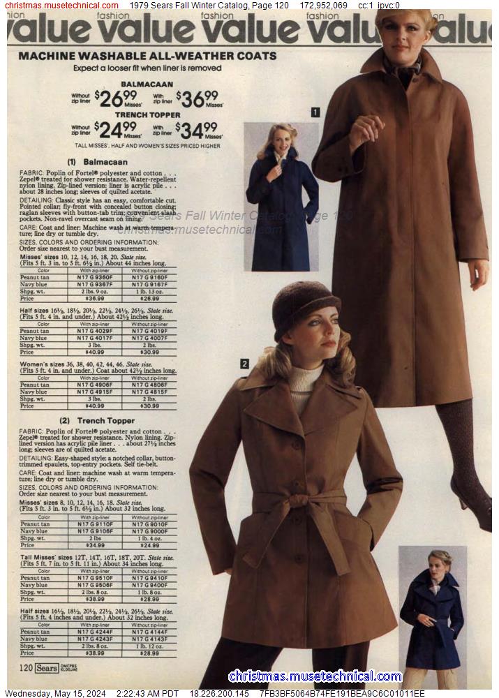 1979 Sears Fall Winter Catalog, Page 120