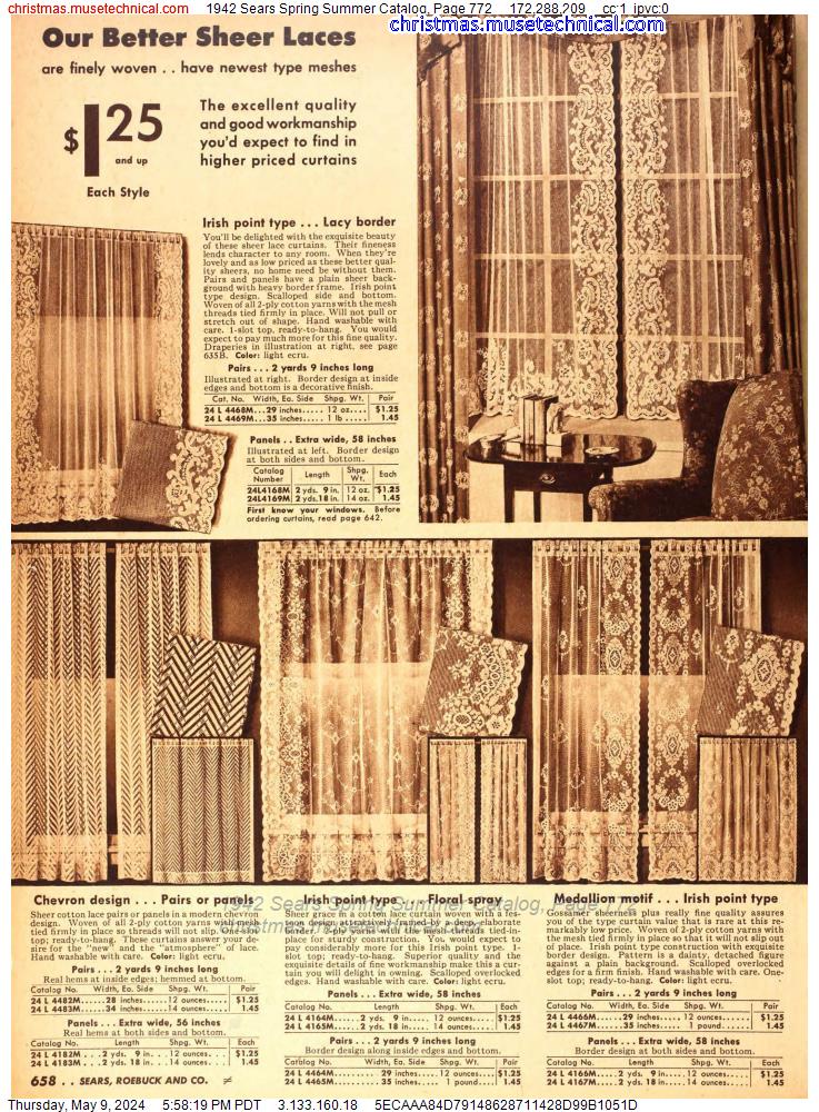 1942 Sears Spring Summer Catalog, Page 772