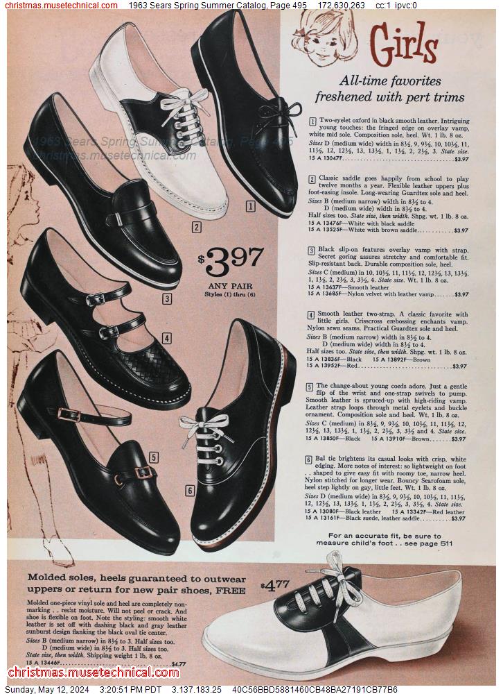 1963 Sears Spring Summer Catalog, Page 495
