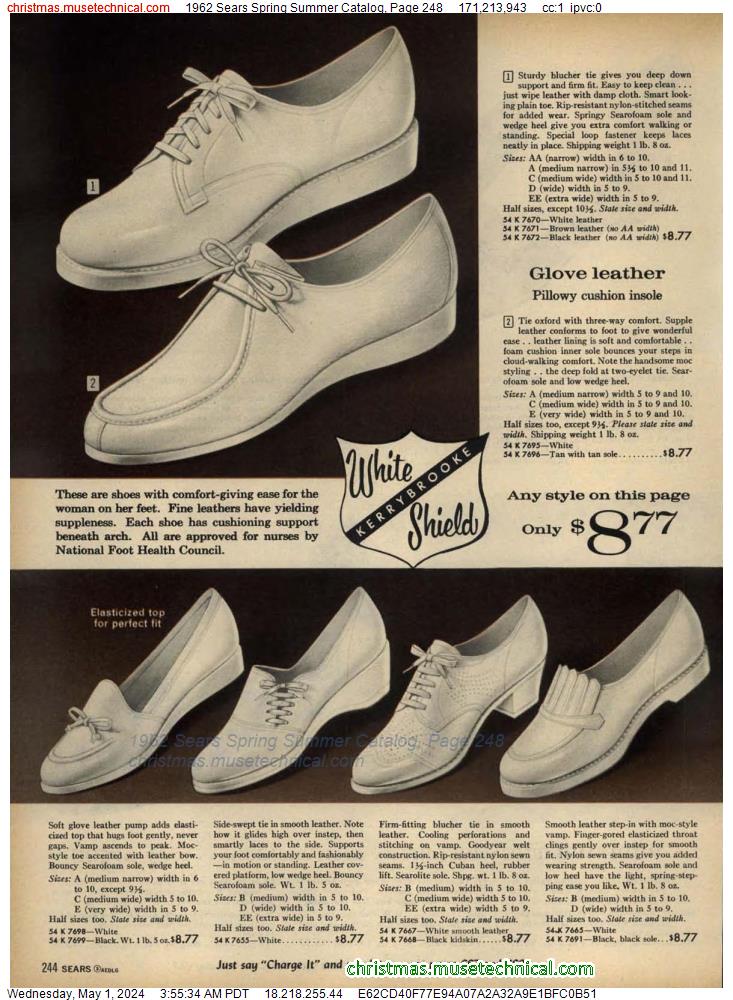 1962 Sears Spring Summer Catalog, Page 248