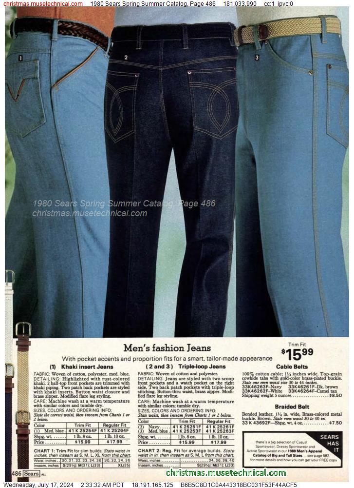 1980 Sears Spring Summer Catalog, Page 486