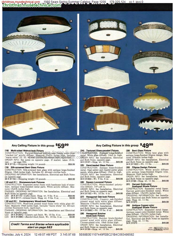 1980 Sears Spring Summer Catalog, Page 1209