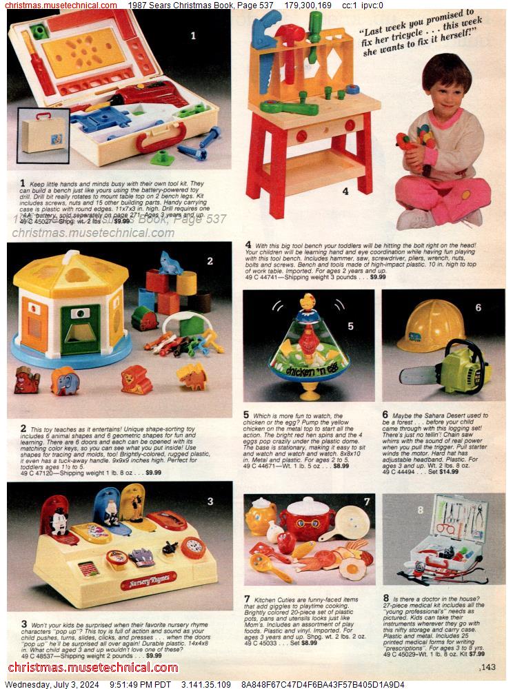1987 Sears Christmas Book, Page 537