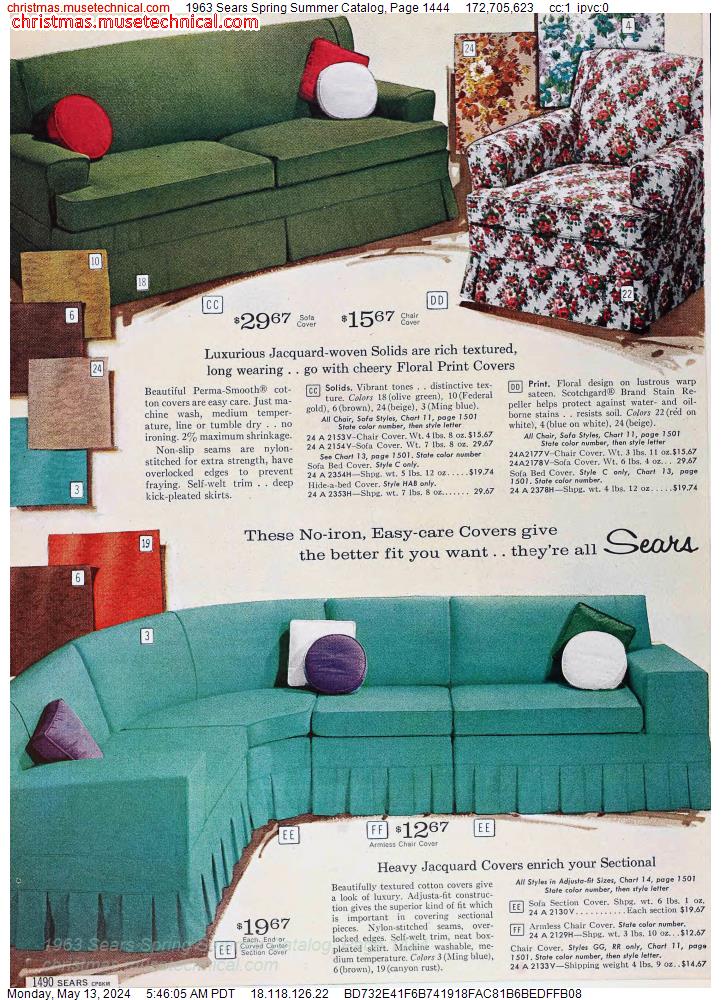 1963 Sears Spring Summer Catalog, Page 1444