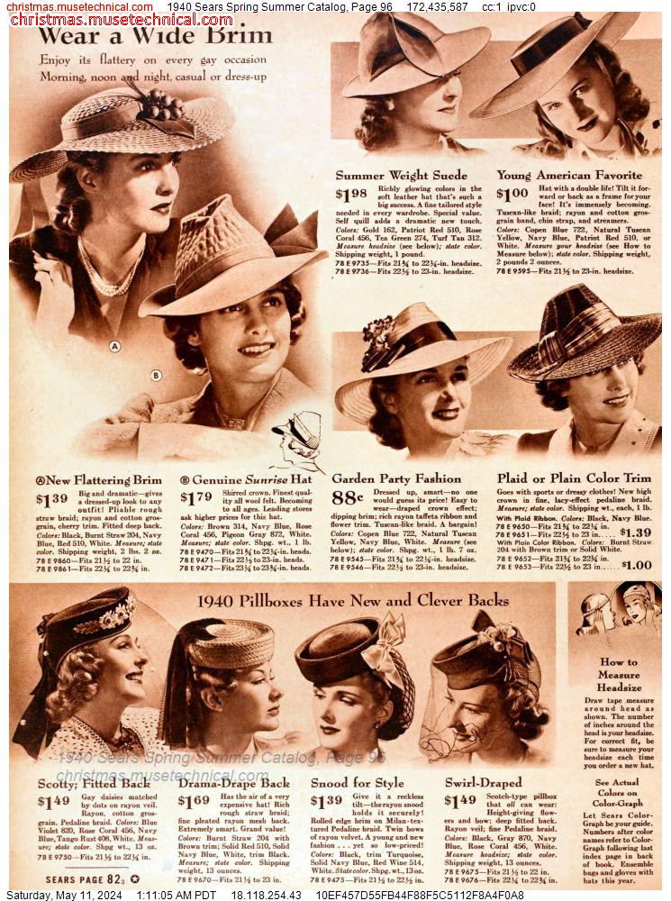 1940 Sears Spring Summer Catalog, Page 96