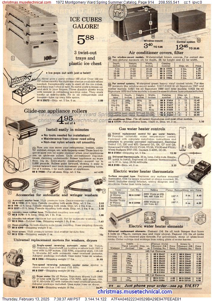 1972 Montgomery Ward Spring Summer Catalog, Page 914