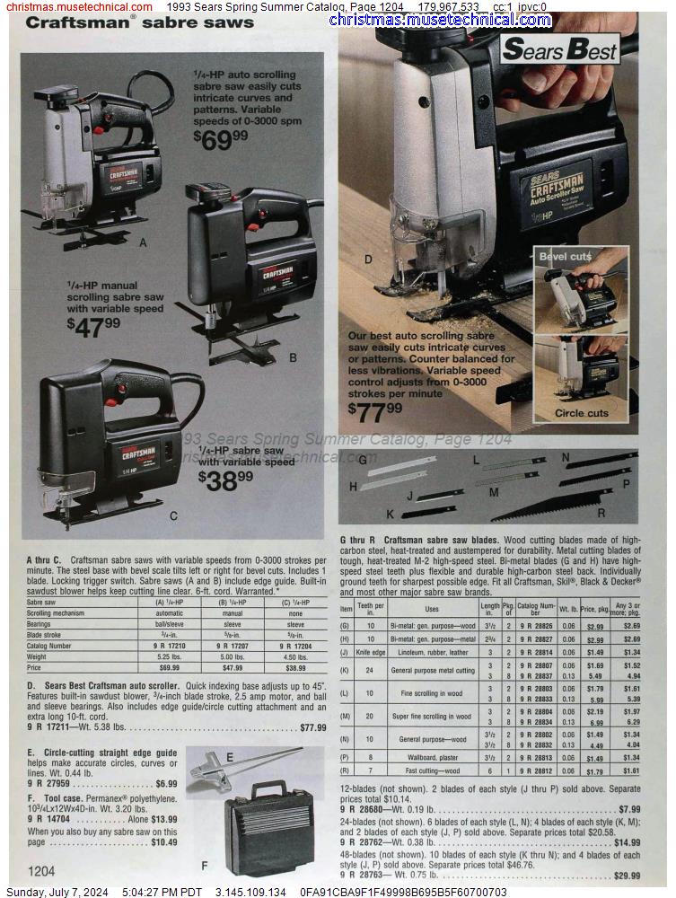 1993 Sears Spring Summer Catalog, Page 1204