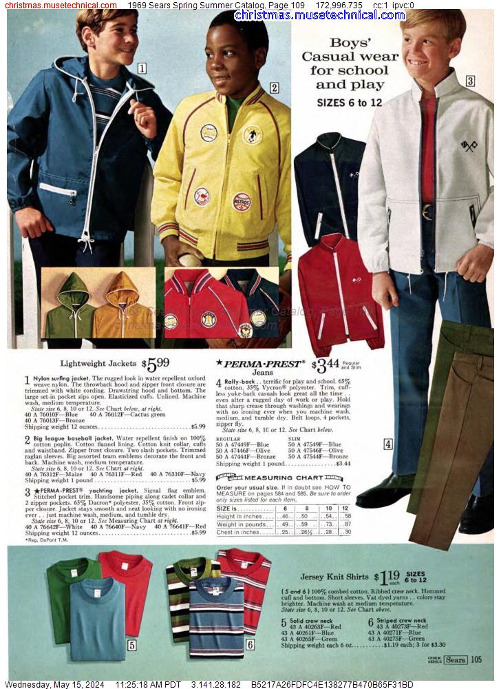 1969 Sears Spring Summer Catalog, Page 109