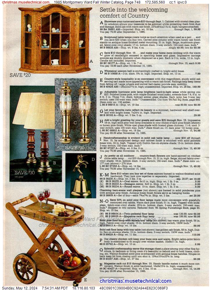 1985 Montgomery Ward Fall Winter Catalog, Page 748