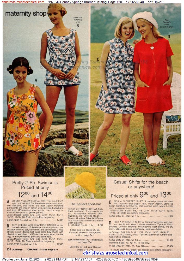 1973 JCPenney Spring Summer Catalog, Page 158