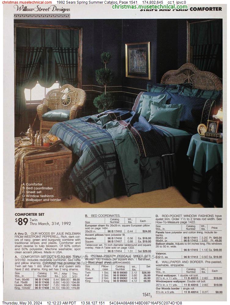 1992 Sears Spring Summer Catalog, Page 1541