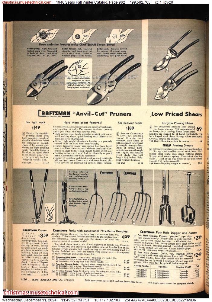 1946 Sears Fall Winter Catalog, Page 962