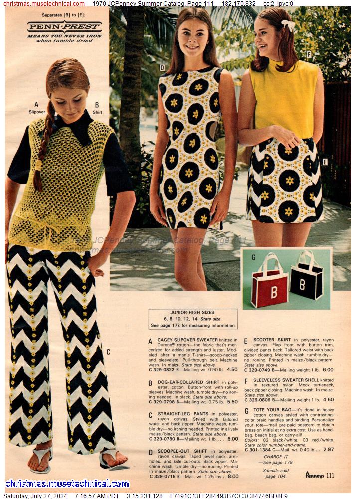 1970 JCPenney Summer Catalog, Page 111