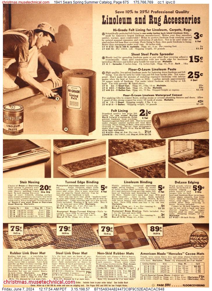1941 Sears Spring Summer Catalog, Page 675