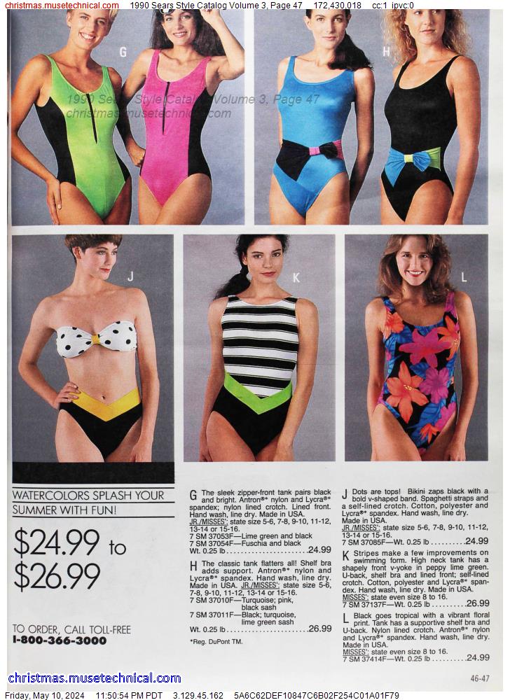 1990 Sears Style Catalog Volume 3, Page 47