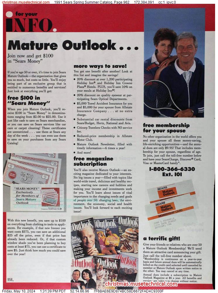 1991 Sears Spring Summer Catalog, Page 962