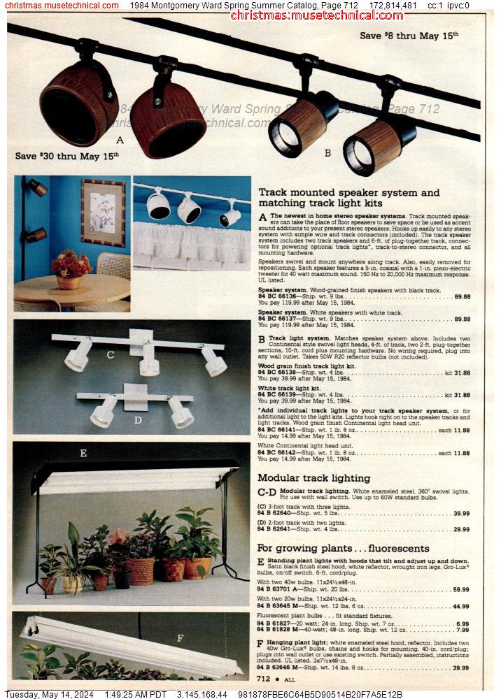 1984 Montgomery Ward Spring Summer Catalog, Page 712