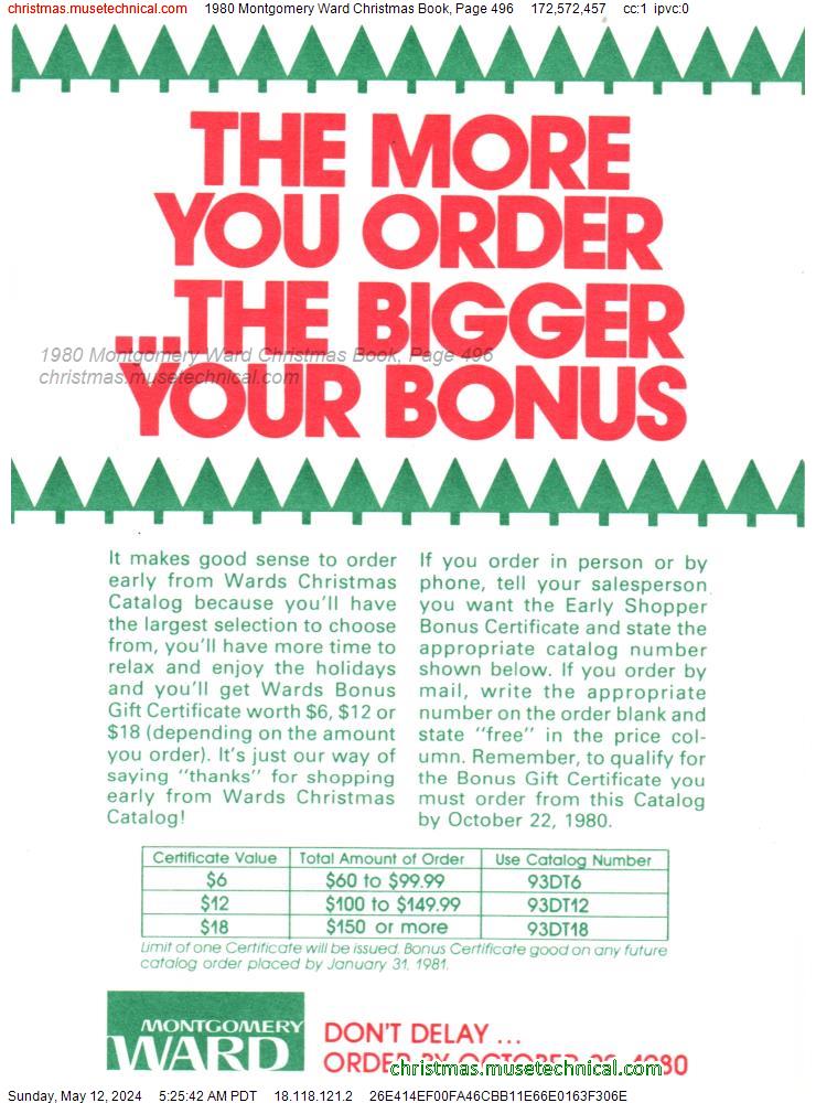 1980 Montgomery Ward Christmas Book, Page 496