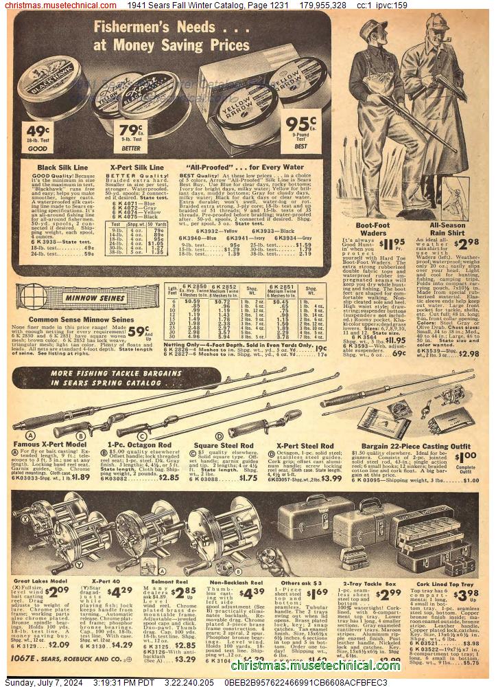 1941 Sears Fall Winter Catalog, Page 1231