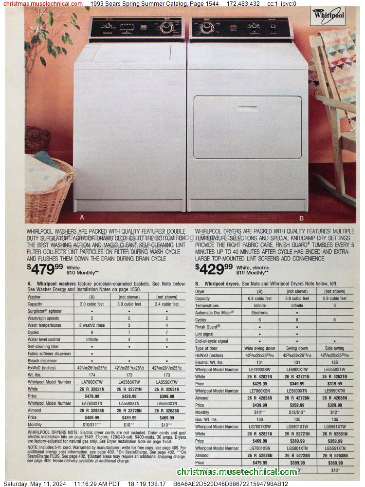 1993 Sears Spring Summer Catalog, Page 1544