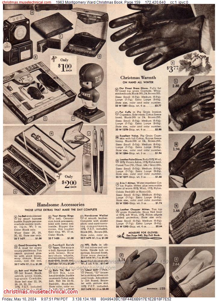 1963 Montgomery Ward Christmas Book, Page 159