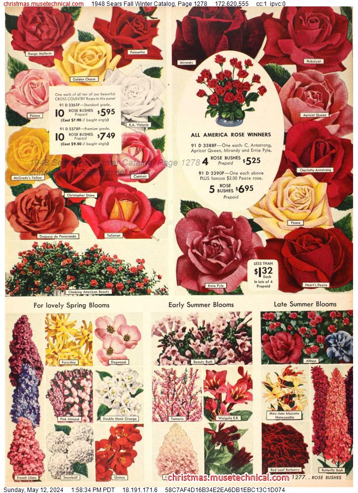 1948 Sears Fall Winter Catalog, Page 1278