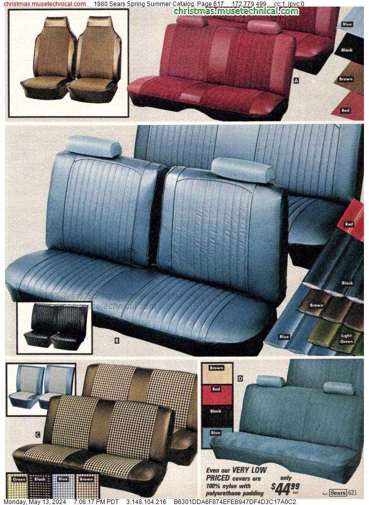1980 Sears Spring Summer Catalog, Page 617