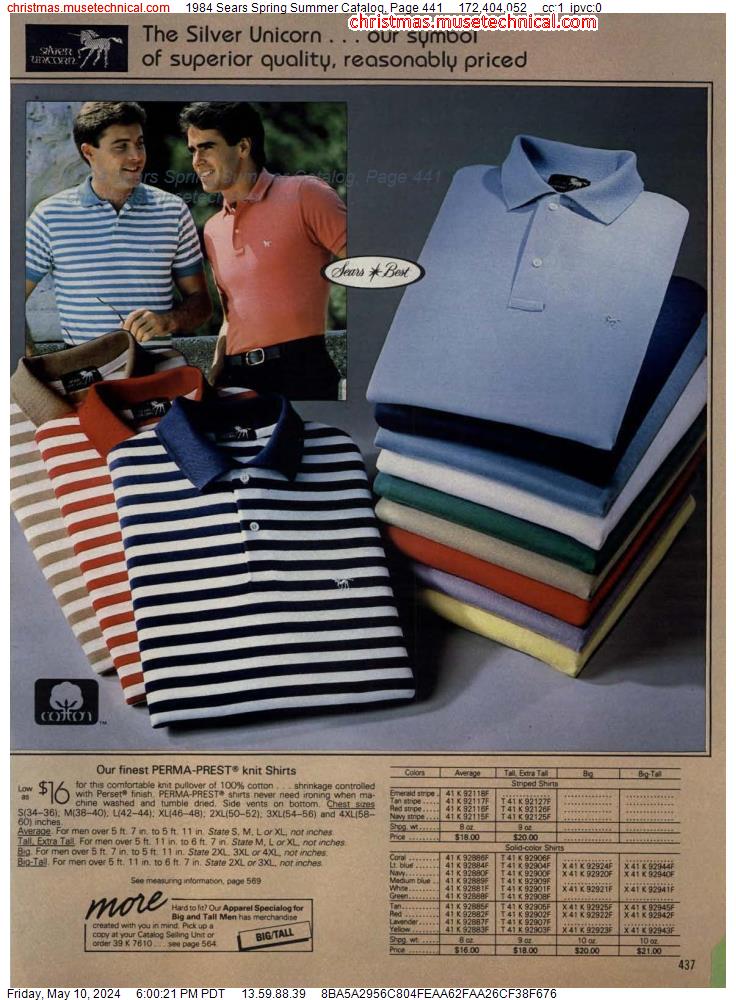 1984 Sears Spring Summer Catalog, Page 441